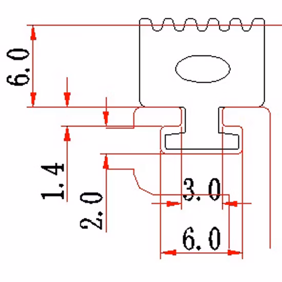アルミニウム窓とドアアクセサリー用のゴムストリップシール高品質のPVC素材